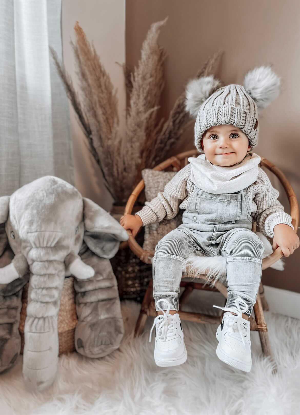 Mickey Mouse Winter Hat Grey - Kids -